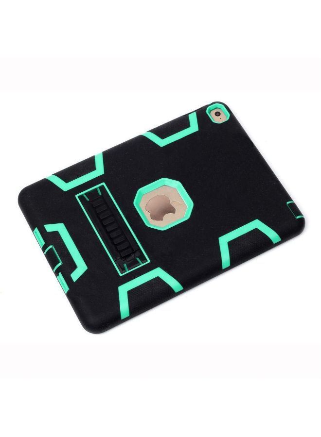 NIBEMINENT Hybrid Rigid Rubber Rugged Case Cover For Apple iPad Air 2 Black/Green - Image 4