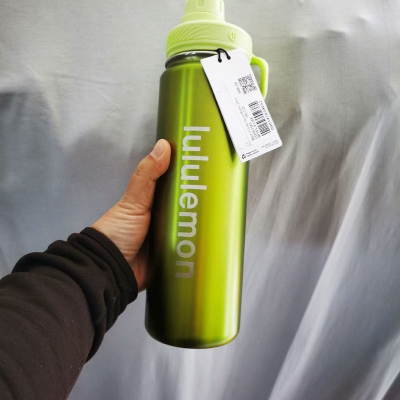 Double Wall Stainless Steel Vacuum Insulated Sports Water Bottle with Straw Lid, 24h Cold Retention, Large Capacity