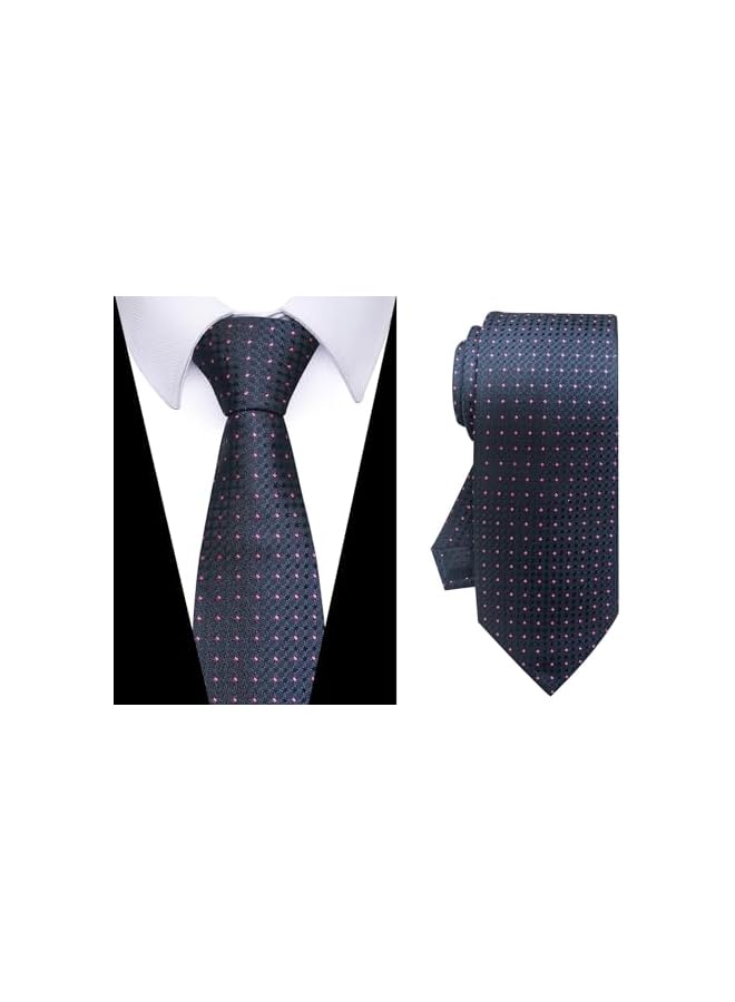 jaexest Tie For Men Necktie Woven Jacquard Neck Ties Set 6 PCS - Image 3
