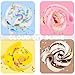 WUJYLY Cloud Slime Kit 5 Pack with Peach Rainbow Lemon Coffee Slime Charms DIY Slime Supplies for Girls and Boys Stress Relief Toy for Kids Education Party Favor Gift and Birthday - Image 4