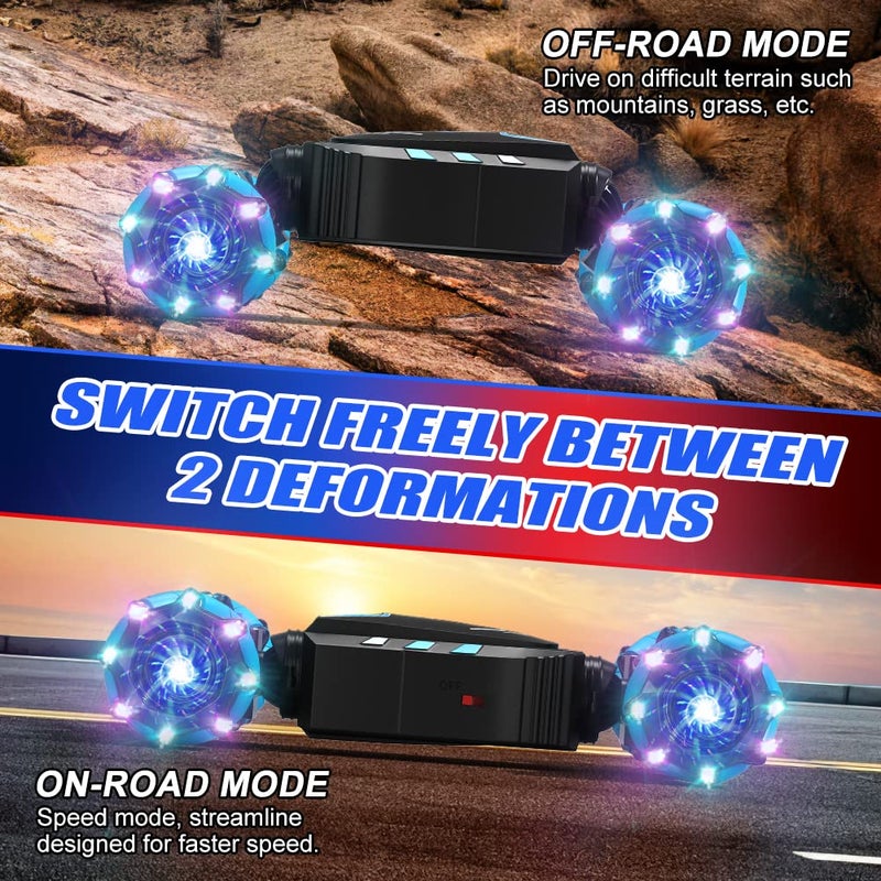 Axirata Remote Control Car Hand Controlled Gesture RC Stunt Car with Spray  Lights  Music for Kids 613 Year Old 4WD 24GHz OffRoad 360 Rotation Toy Car Gift for Boys Girls - Image 3