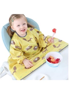 joybuy Baby Weaning Bibs, Waterproof Anti Dirty Feeding Bib for Babies Eating, High Chair Shirt Bib for Baby Weaning Supplies  - Image 3