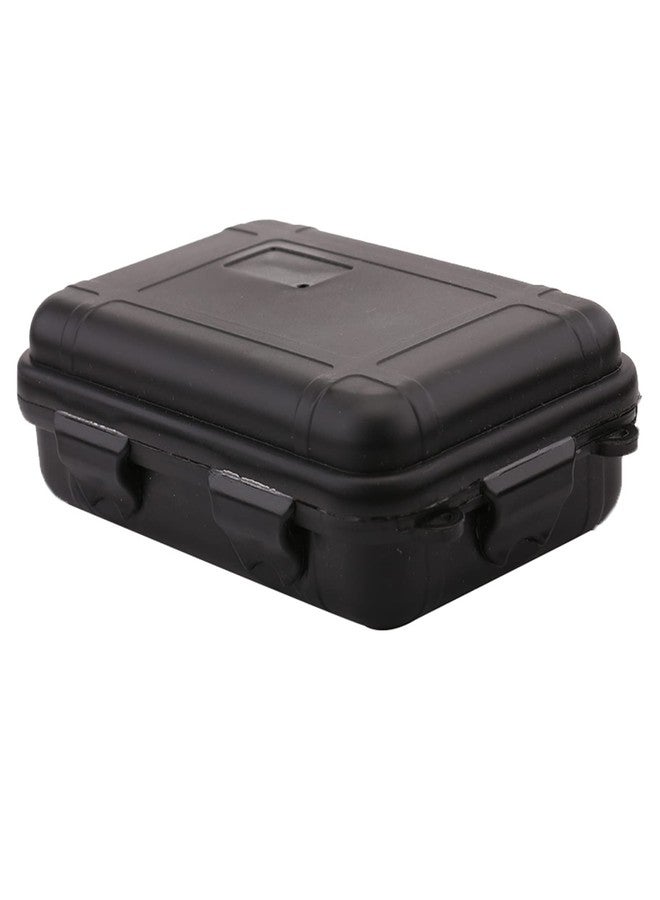 Restokki 2 Colors 2 Sizes Outdoor Small Tools Storage Box, Universal Plastic Box with Foam, Waterproof Storage Box Sealed Container Case, Camping Waterproof Phone Case Camera Case(L-Black) - Image 1