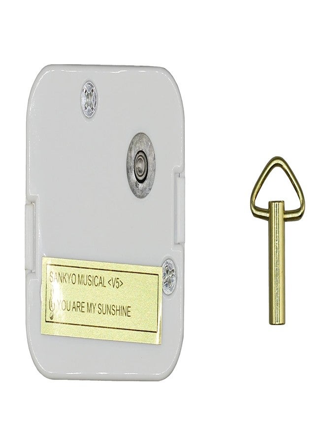 Creative Hobbies 18 Note Wind up Music Box Musical Movement - Plays You are My Sunshine - Image 1