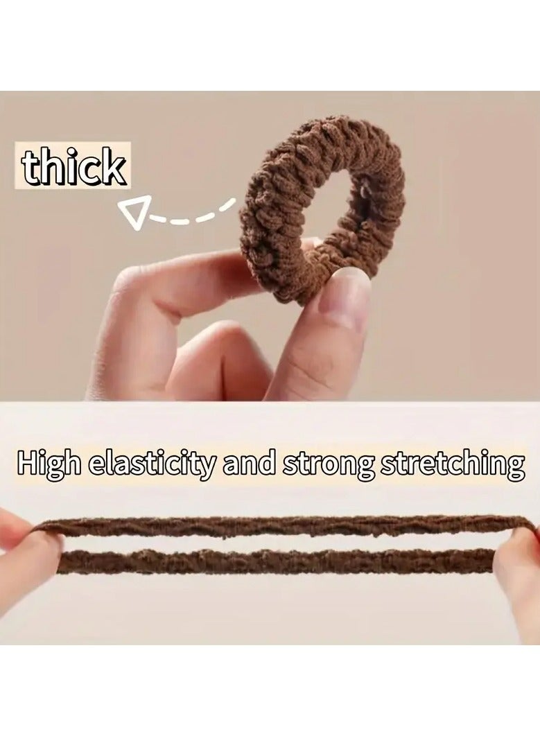 Ucanbe 10pcs Elegant Lady's Hair Accessories - Costume Makeup Essentials for Stylish Ponytails and Buns - High Elasticity Rubber Band, Versatile Hair Tie, Simple and Chic Headband for Women - Image 2