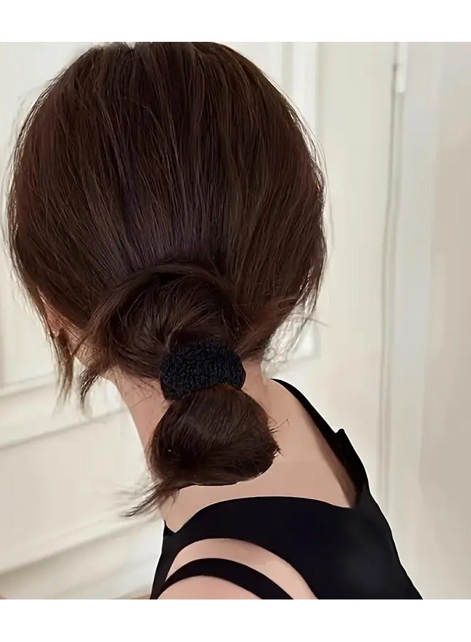 Ucanbe 10pcs Elegant Lady's Hair Accessories - Costume Makeup Essentials for Stylish Ponytails and Buns - High Elasticity Rubber Band, Versatile Hair Tie, Simple and Chic Headband for Women - Image 3