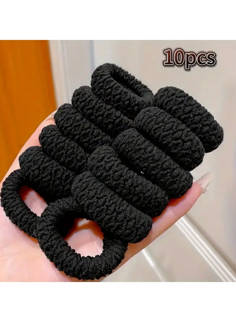 Ucanbe 10pcs Elegant Lady's Hair Accessories - Costume Makeup Essentials for Stylish Ponytails and Buns - High Elasticity Rubber Band, Versatile Hair Tie, Simple and Chic Headband for Women - Image 1