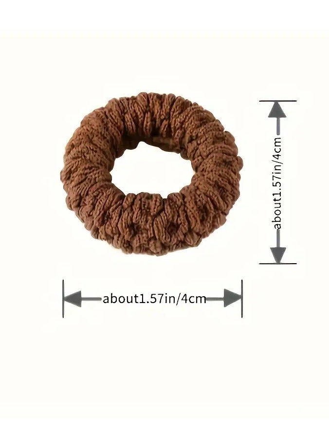 Ucanbe 10pcs Elegant Lady's Hair Accessories - Costume Makeup Essentials for Stylish Ponytails and Buns - High Elasticity Rubber Band, Versatile Hair Tie, Simple and Chic Headband for Women - Image 4