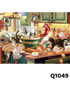 Generic 1000-Piece Large Jigsaw Puzzle – 70x50cm White Art Puzzle for Home & Café Décor, Stress Relief & Brain Training, Water-Resistant & Scratch-Resistant, Perfect Gift for Christmas, New Year, Thanksgiving, Easter & Family Gatherings  - Image 4