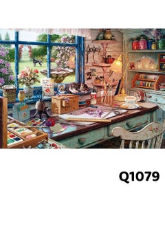 Generic 1000-Piece Large Jigsaw Puzzle – 70x50cm White Art Puzzle for Home & Café Décor, Stress Relief & Brain Training, Water-Resistant & Scratch-Resistant, Perfect Gift for Christmas, New Year, Thanksgiving, Easter & Family Gatherings  - Image 2