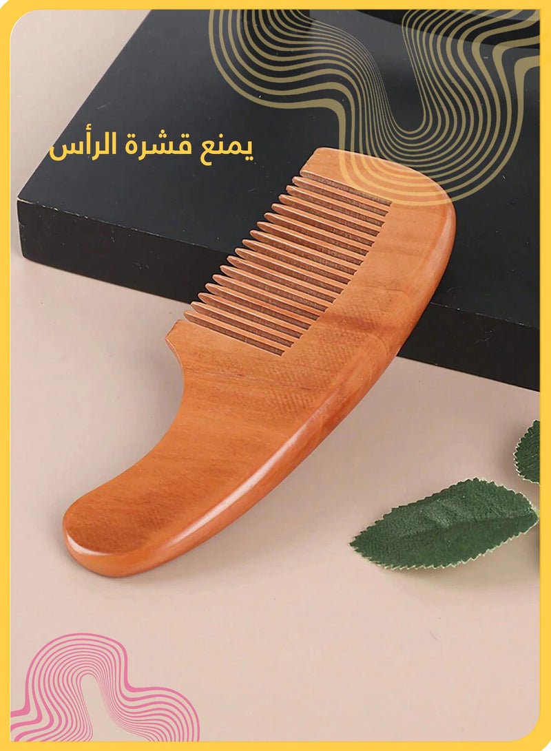 She&Little Baby Hair Brush and Comb Set, Natural Wood with Soft Goat Bristle, Gentle Scalp Care for Newborns & Toddlers, Cradle Cap Prevention (Natural Wood) - Image 4