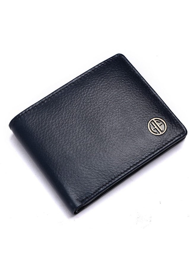 HAMMONDS FLYCATCHER HAMMONDS FLYCATCHER Genuine Leather Wallet for Men, RFID Protected Leather Purse for Men, Money Purse for Men, Bi-Fold Wallet, 4 Card Slots, Coin Pocket, Hidden Pockets - Blue  - Image 1