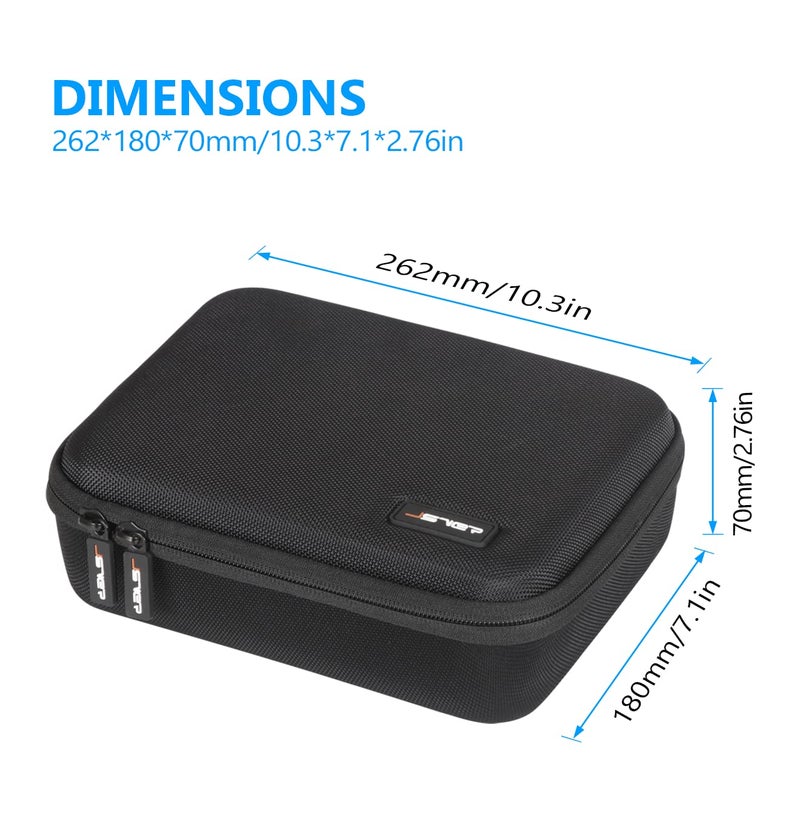 JSVER Hard Case for GoPro Cameras Carrying Case For Gopro Hero 13/12/11/10/9/8/7/AKASO EK7000/AKASO Brave 4 4K /Brave 7 LE/Brave 8/AKASO V50X /insta360 and Other Action Cameras - Image 4