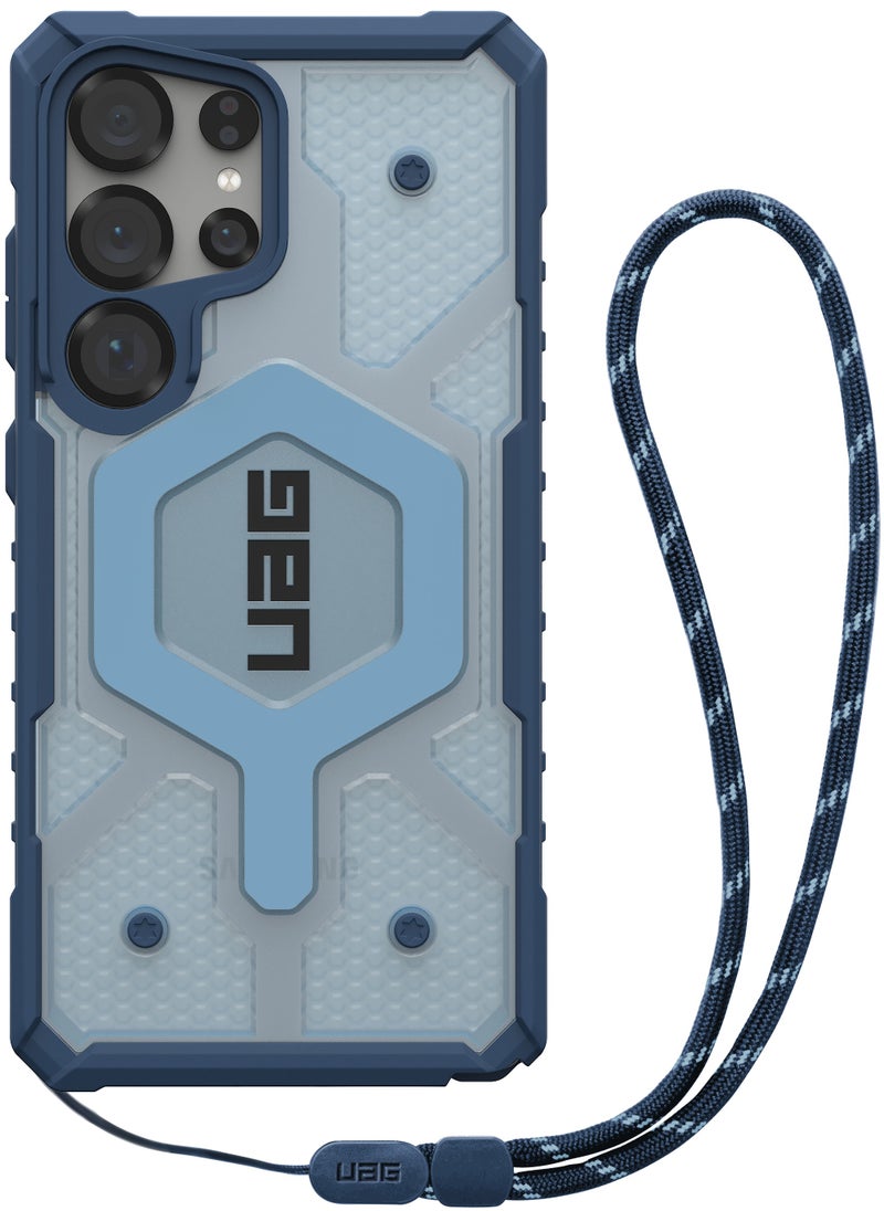 Urban Armor Gear UAG Pathfinder Clear [MagSafe] Samsung Galaxy S25 ULTRA Case Cover with Wrist [Lanyard] 18 Feet Drop tested - Blues  - Image 1
