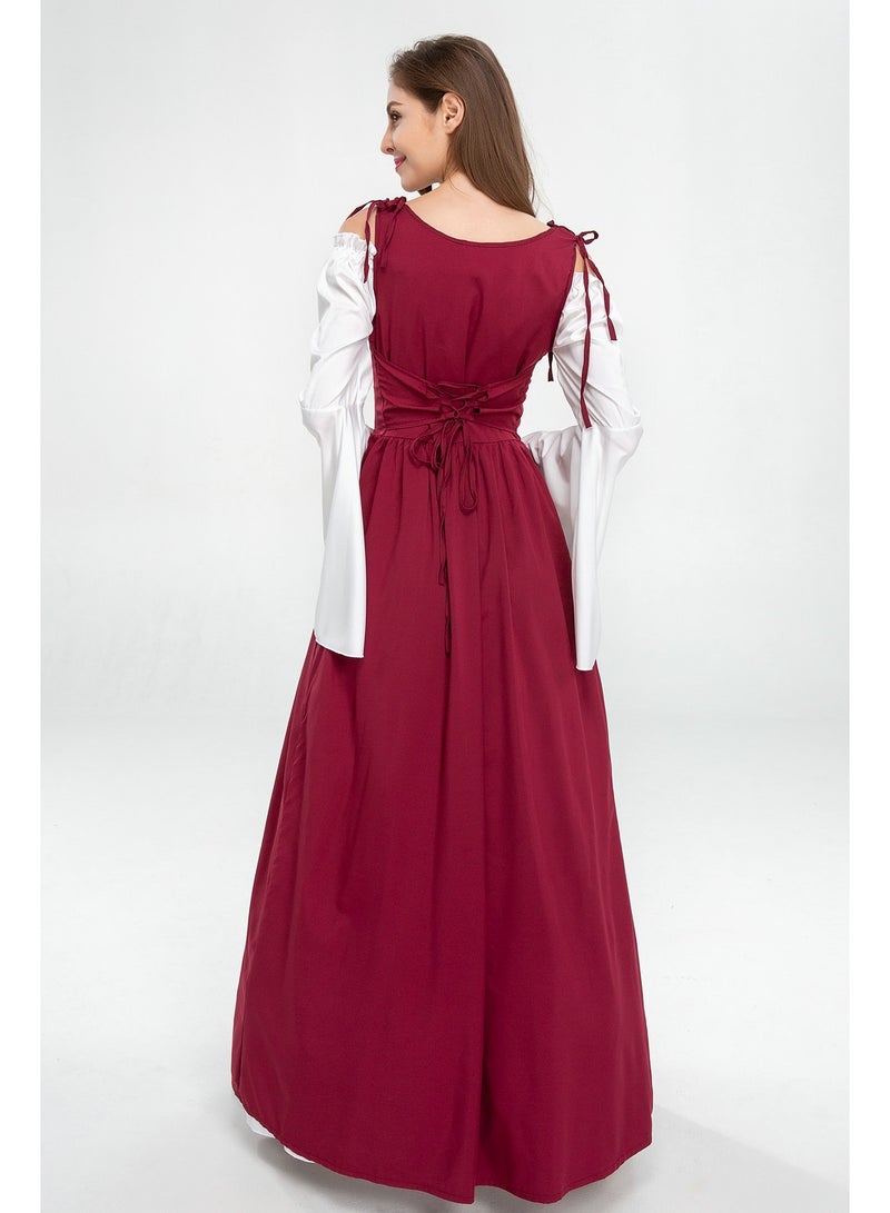 general Medieval Costume for Women Europe and America Style Middle Ages Revival Princess Cosplay Costume Birthday Party Dress for Women - Image 2