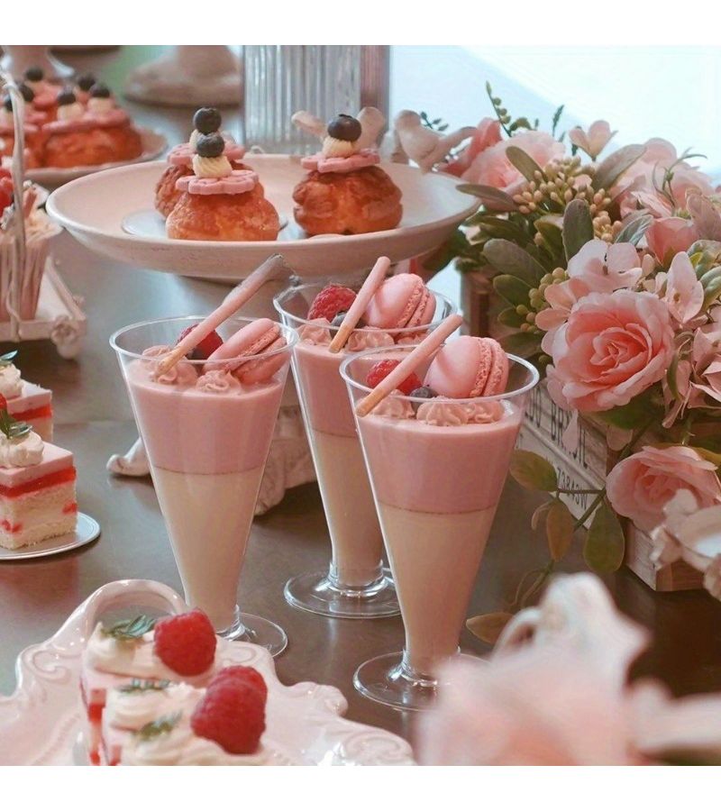 26pcs Mousse Cups for Dessert Party Ice Cream and Drinks - Image 2