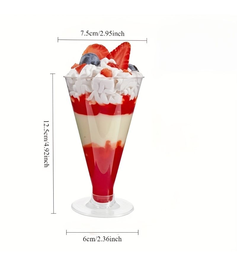 26pcs Mousse Cups for Dessert Party Ice Cream and Drinks - Image 3