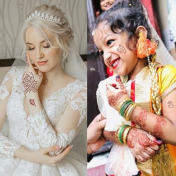 ChurlChurl 185pcs Tattoo Stencils 23 Sheets Temporary Tattoo Stencils for Women Girls Kids Face Body Paint DIY Art Glitter Airbrush Tattoo Stencils Pack - Image 3