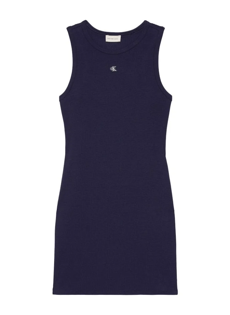 Calvin Klein Jeans Waffle Texture Mini Dress