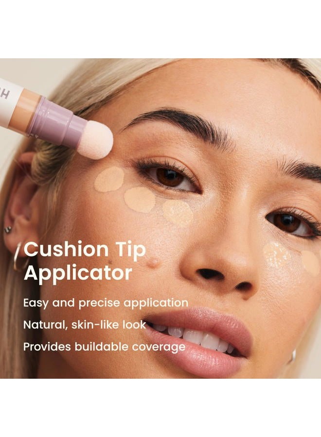 JOAH Perfect Complexion Under Eye Concealer and Serum, Korean Makeup, Hydrating Under Eye Serum Concealer Stick for Dark Circles and Puffiness, Peptide Serum with Medium Coverage - Image 2