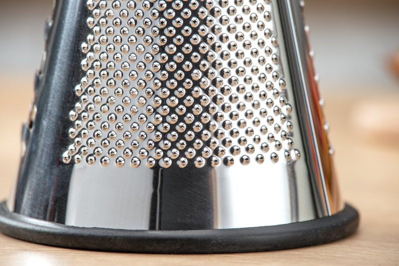 FACKELMANN 31036 Stainless Steel Grater, Cheese Grater, Vegetable Grater, FSC-Certified Wooden Handle, Stainless Steel, 24 x 12 cm - Image 5