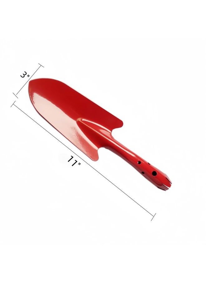 Newflager Mini Colorful Metal Hand Shovel, Trowel Set Garden Tools for Flower Soil Planting Digging Transplanting - Ideal Gardening Gift for Kids (Pack of 5) - Image 2