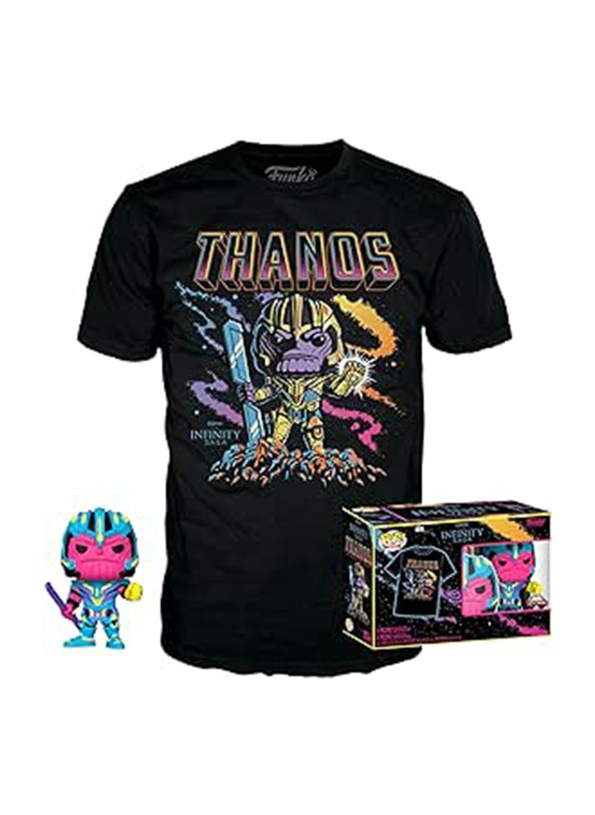 Funko Funko Pop & Tee: Marvel- Thanos (Bklt) - Large, Collectible Toys - 63602 