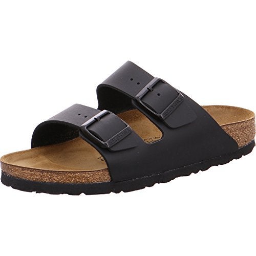 BIRKENSTOCK صندل بيركنستوك يونيكس أريزونا، أسود بيركو-فلور، 41 N EU - Image 1