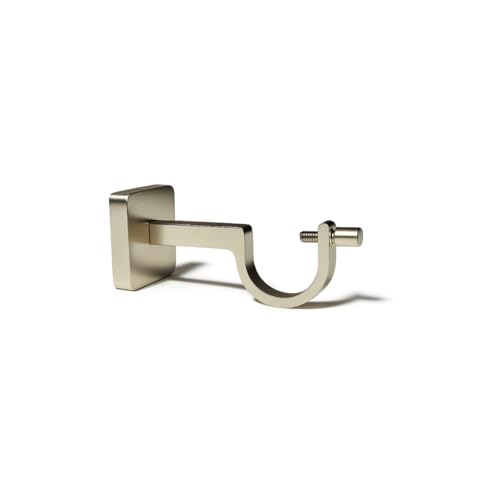 Colornest Curtain Rod Brackets for 1-Inch Curtain Pole | Premium Metal Curtain Holders, 35 Kg Load Capacity| Wall Mount Support Hardware Silver Matte - 2 pcs - Image 5