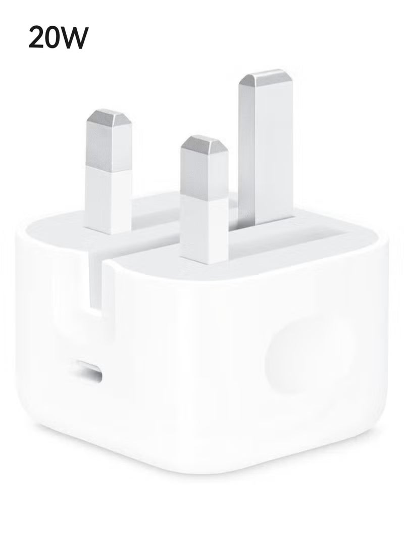أثير شاحن سريع لـ iPhone | محول طاقة USB-C للسفر بقوة 20 وات متوافق مع iPhone 17/16/15/14/14 Pro/14 Pro Max/14 Plus/13/12/SE 2020/11/XR/XS Max/X/iPad و Samsung Galaxy وجميع الهواتف الذكية من النوع C - Image 1