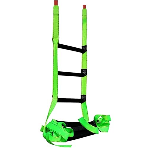 CRAYZA Fire Escape Ladder, 10 Feet Portable Safety Rope Ladder with 2 Hooks for 2-3 Story Homes, Multi-use for Kids and Adults - Image 1
