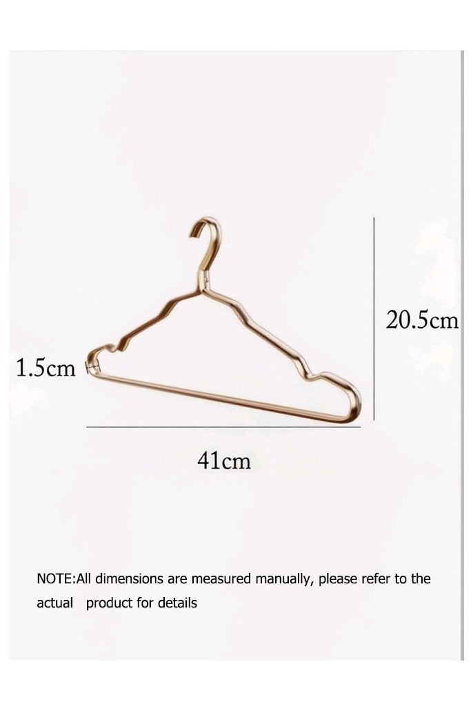 5 Pieces Set Aluminum Alloy Clothes Hanger Widened, Anti Slip, No Marks, No Rust, Drying Clothes, Light Luxury Clothes Support, Household Clothes Hanger - Image 3