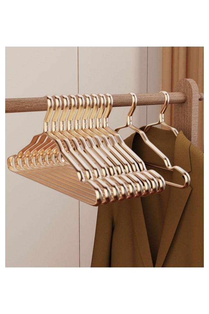 5 Pieces Set Aluminum Alloy Clothes Hanger Widened, Anti Slip, No Marks, No Rust, Drying Clothes, Light Luxury Clothes Support, Household Clothes Hanger - Image 1