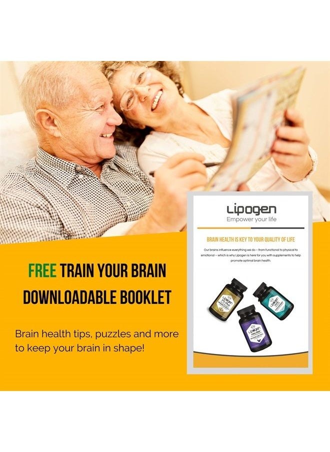 PS Plus - Memory, Focus, Clarity Brain Booster Supplement, Scientifically Formulated to Enhance Cognitive Function, Clinically Proven Formula. (120 softgels)