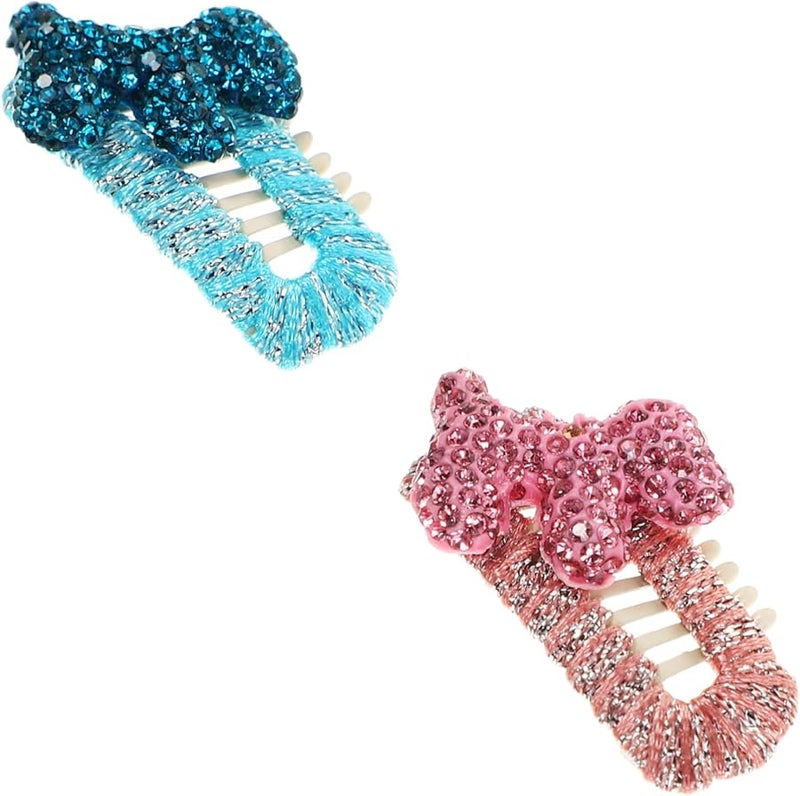 2pcs Handmade Dog Hair Clips Pet Accessories Adorable Decor for Small Dogs and Cats - Image 1