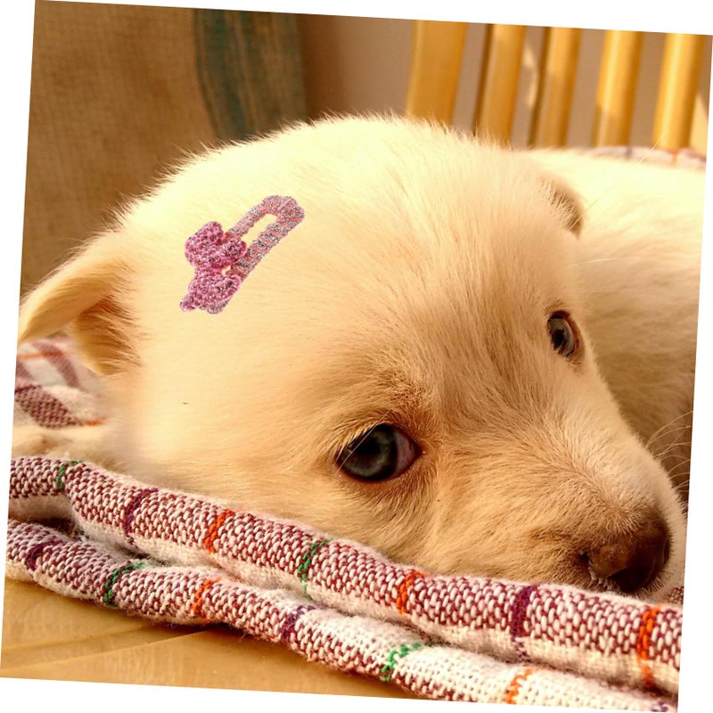 2pcs Handmade Dog Hair Clips Pet Accessories Adorable Decor for Small Dogs and Cats - Image 5