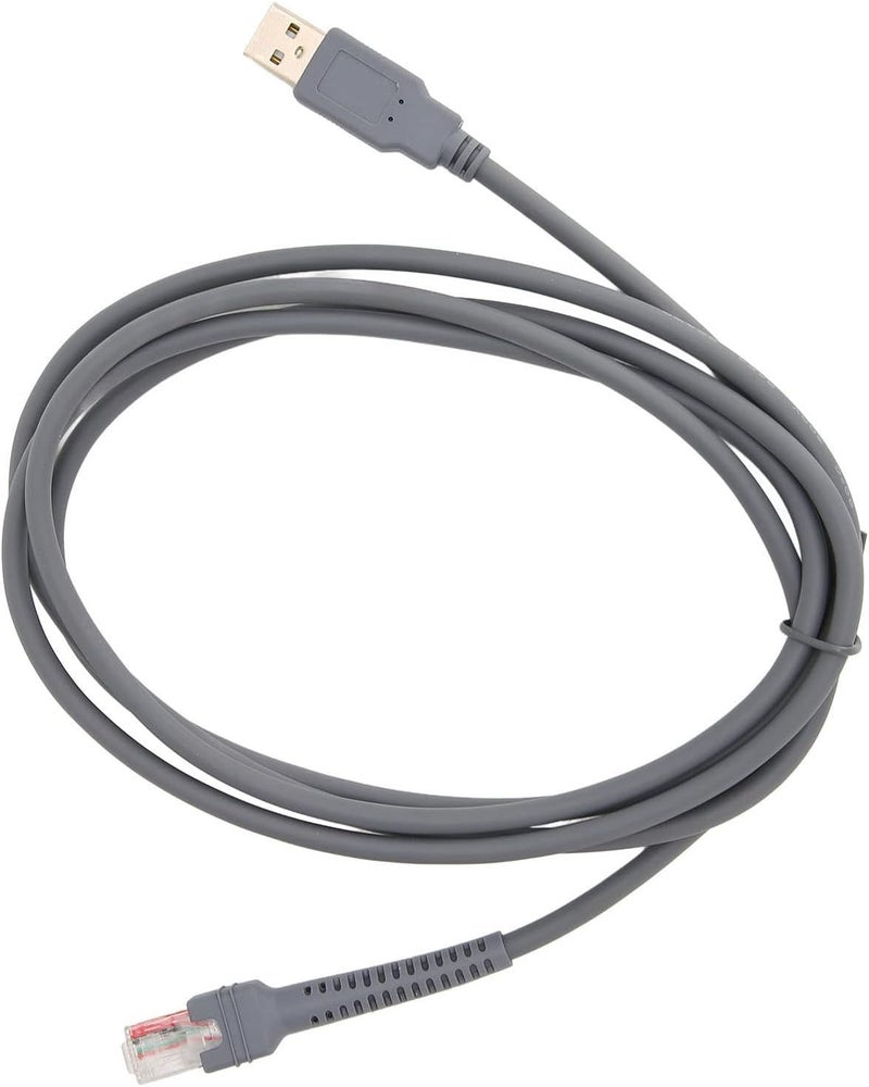 SUNGOOYUE Barcode Scanner Cable, Plug and Play USB Data Cord with Durable ABS Material for Symbol LS2208 LS1203 LS4208 DS6707 DS6708, 2m Length - Image 2