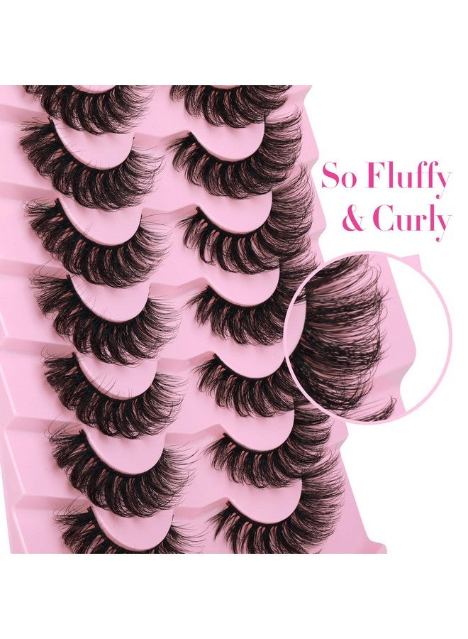 جيمير رموش جيمير المنك، رموش عين القطة الرقيقة، رموش صناعية كثيفة 6D تبدو مثل وصلات الرموش، رموش صناعية سميكة وناعمة ومجعدة، عبوة من 7 أزواج - Image 3