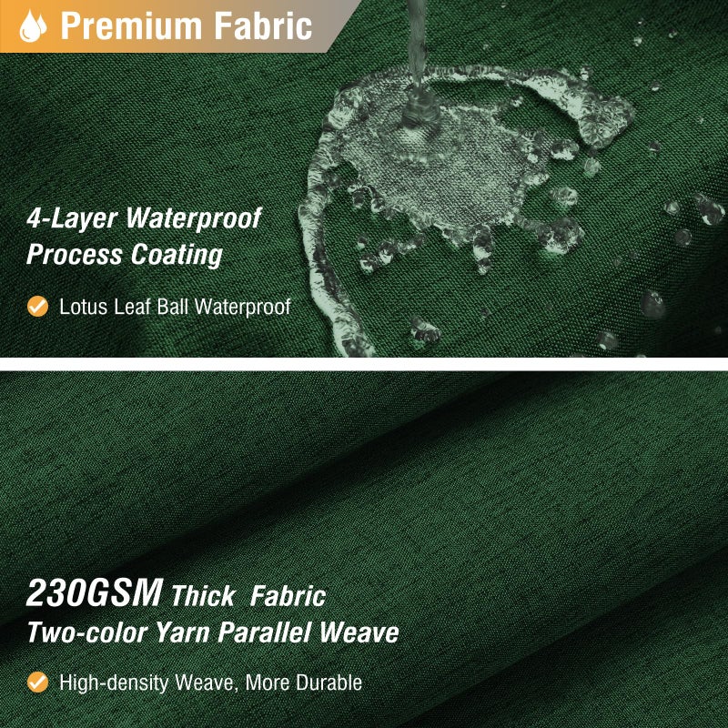 BTTN Fabric Shower Curtain, Linen Textured Heavy Duty Polyester Cloth Shower Curtain Set with 12 Plastic Hook, Hotel Luxury Waterproof Decorative Shower Curtain for Bathroom - 72x72 - Emerald Green - Image 2