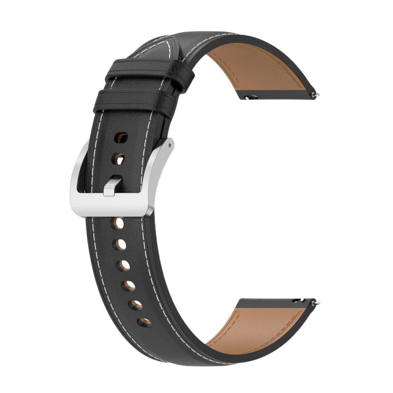 سوار ساعة ذكية سوار جلدي كلاسيكي متوافق مع Samsung Galaxy Watch 5 Pro بملاءمة قابلة للتعديل وحزام بديل للاستخدام اليومي باللون بني قابل للتعديل للتنقل اليومي سهل التخزين - Image 3