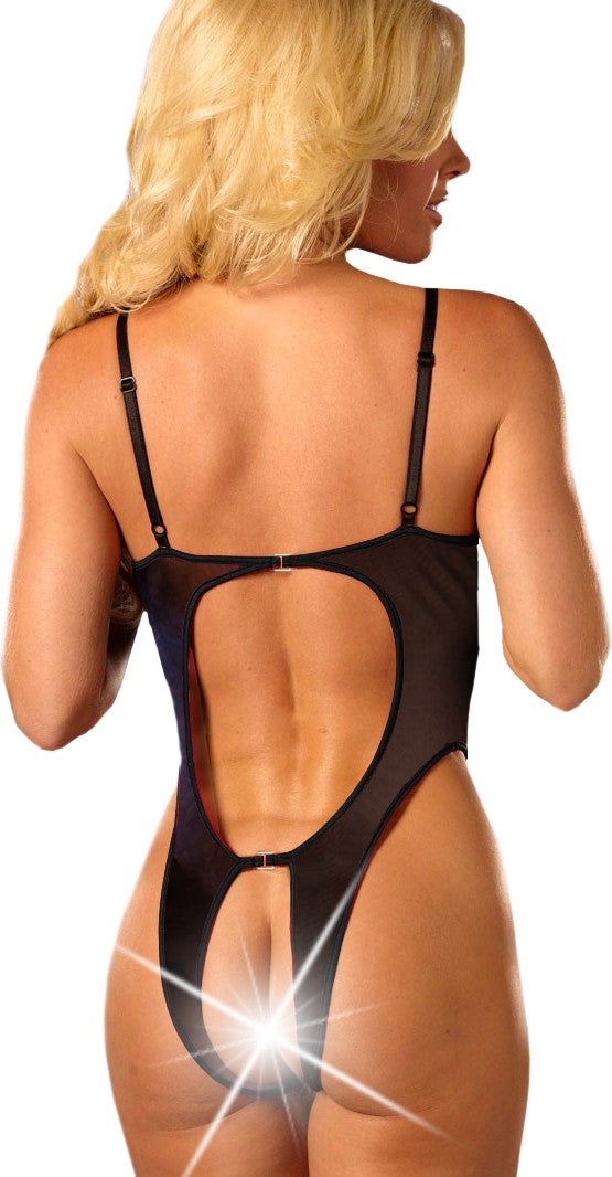 Liona Net Open Black Fantasy Nightgown  - Image 3