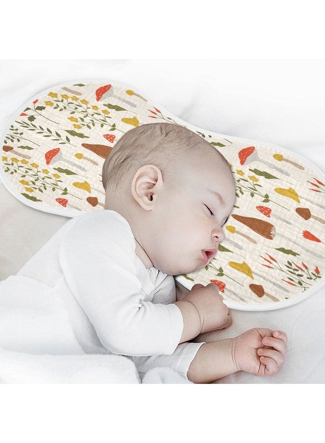 Kigai Colorful Mushroom Baby Burp Cloths Extra Soft and Absorbent Burping Rags Cotton Burping Clothes Baby Washcloths for Newborn Boys Girls Nursery Decor - 2 Pack - Image 5
