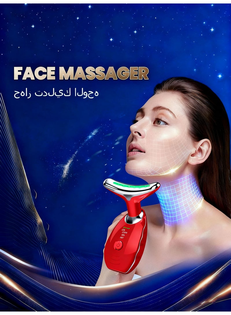 NoorTech Firming Wrinkle Removal Device, Neck Face Lifting Tighten Massager, LED Photon Therapy Anti Wrinkle Double Chin Remover - Image 3