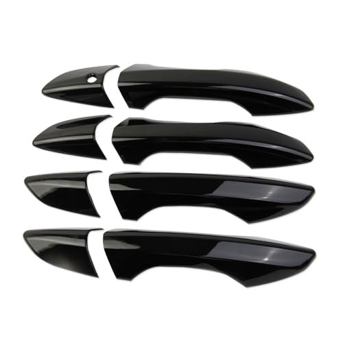 crosselec Carbon Fiber Door Handles Trim Cover Accessories for 20222025 Acura MDX Handle CoverGlossy Black - Image 3