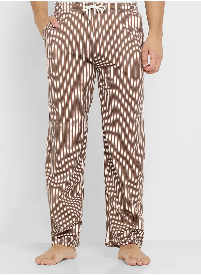 Seventy Five Mens Solid T.Shirt Aop Pant