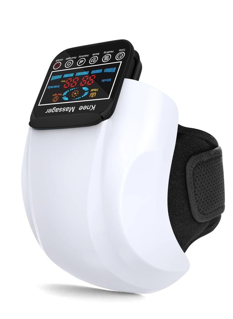 ELTRAZONE 4-in-1 Knee Massager – Cordless and Rechargeable with Heat, Vibration, Red Light, and 3D Massage for Pain Relief – Perfect Portable Christmas Gift for Family and Friends - Image 1