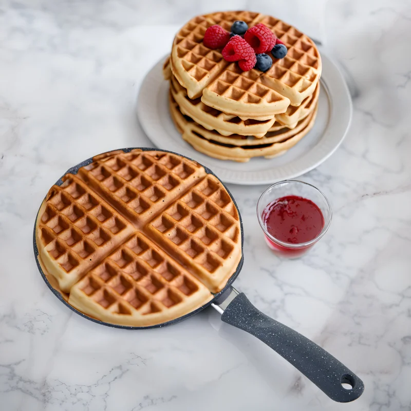 Simply Kitchen  4-Waffle Pan 26 Cm Gray  | Best Price UAE