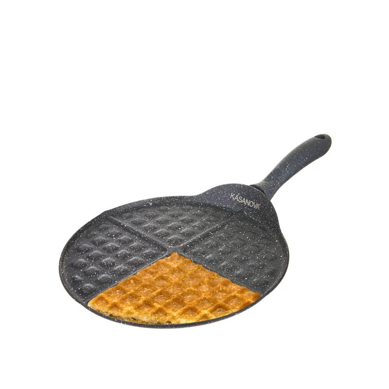 Simply Kitchen  4-Waffle Pan 26 Cm Gray  | Best Price UAE