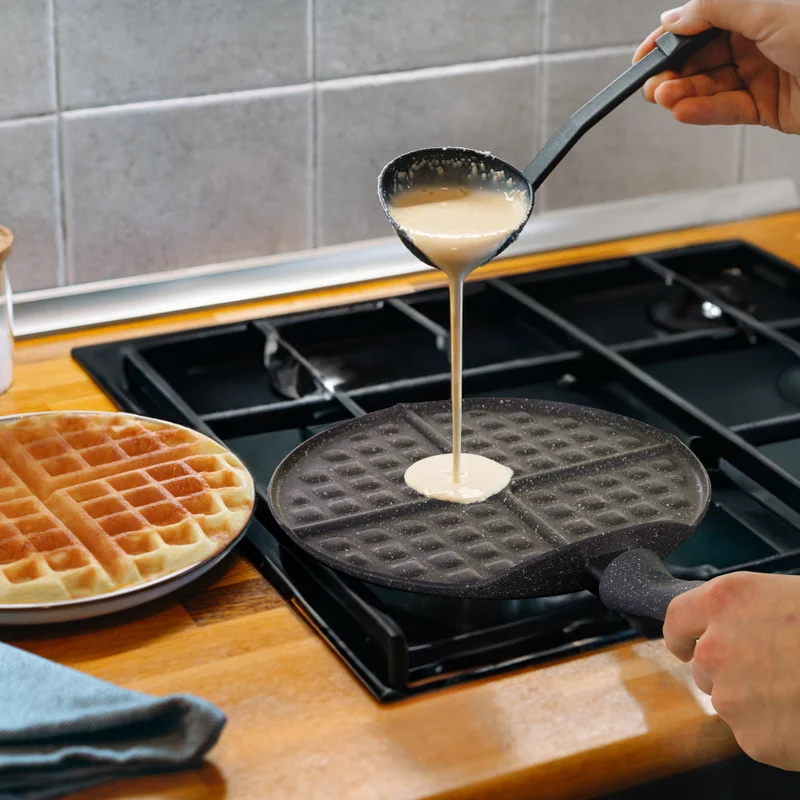 Simply Kitchen  4-Waffle Pan 26 Cm Gray  | Best Price UAE