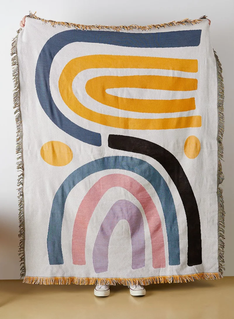 AURORA Rainbow Printed Blanket